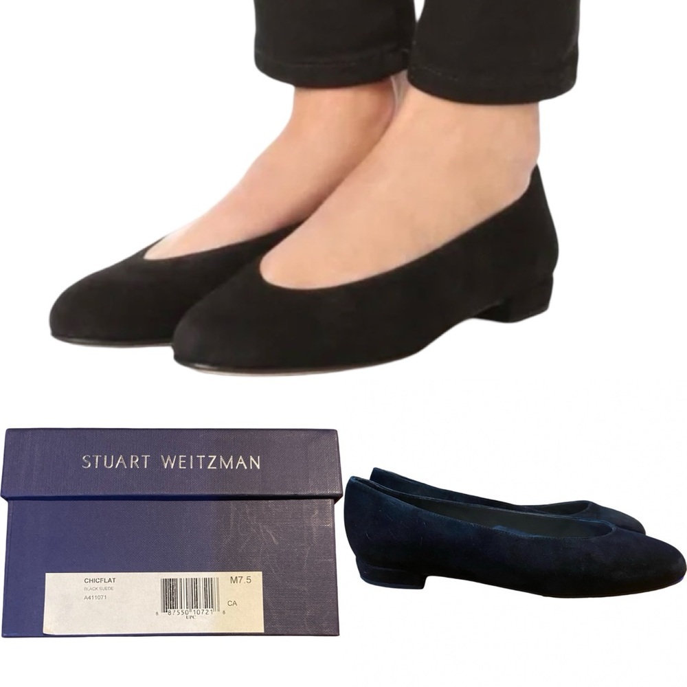 Stuart Weitzman Suede Flats. Euc - image 1